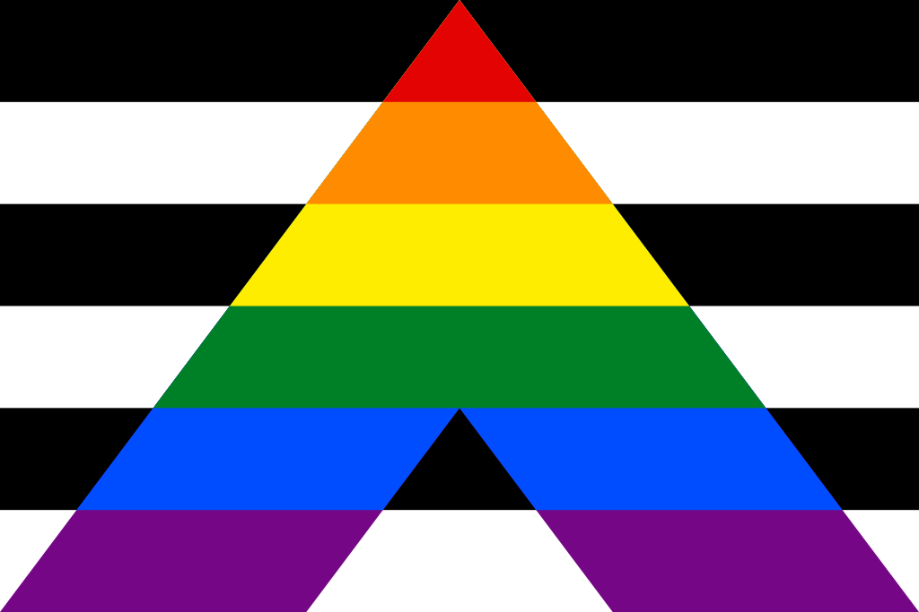 straight ally flag